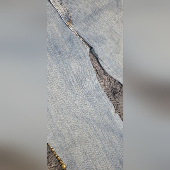 Barbara Lesser Fibers Red Label Women's Jeans with studs Size 10 - Picture 3 of 8